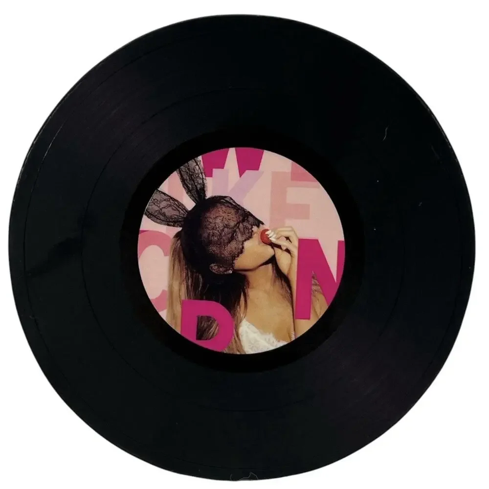 Ariana Grande Vinyl Record Coaster Set 6‑pc Limited Edition NEW No Box